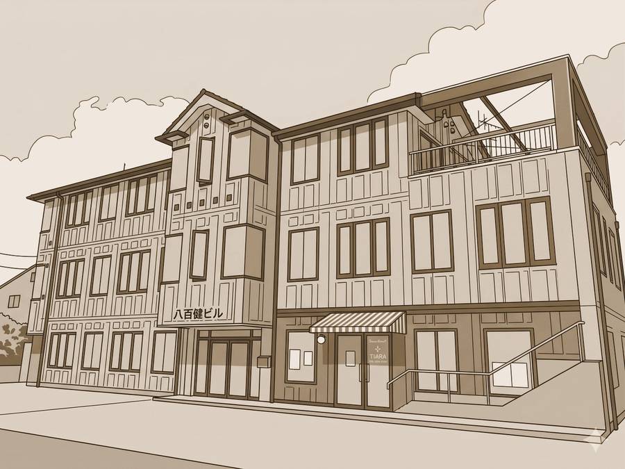 八百健ビル・中津川の景観